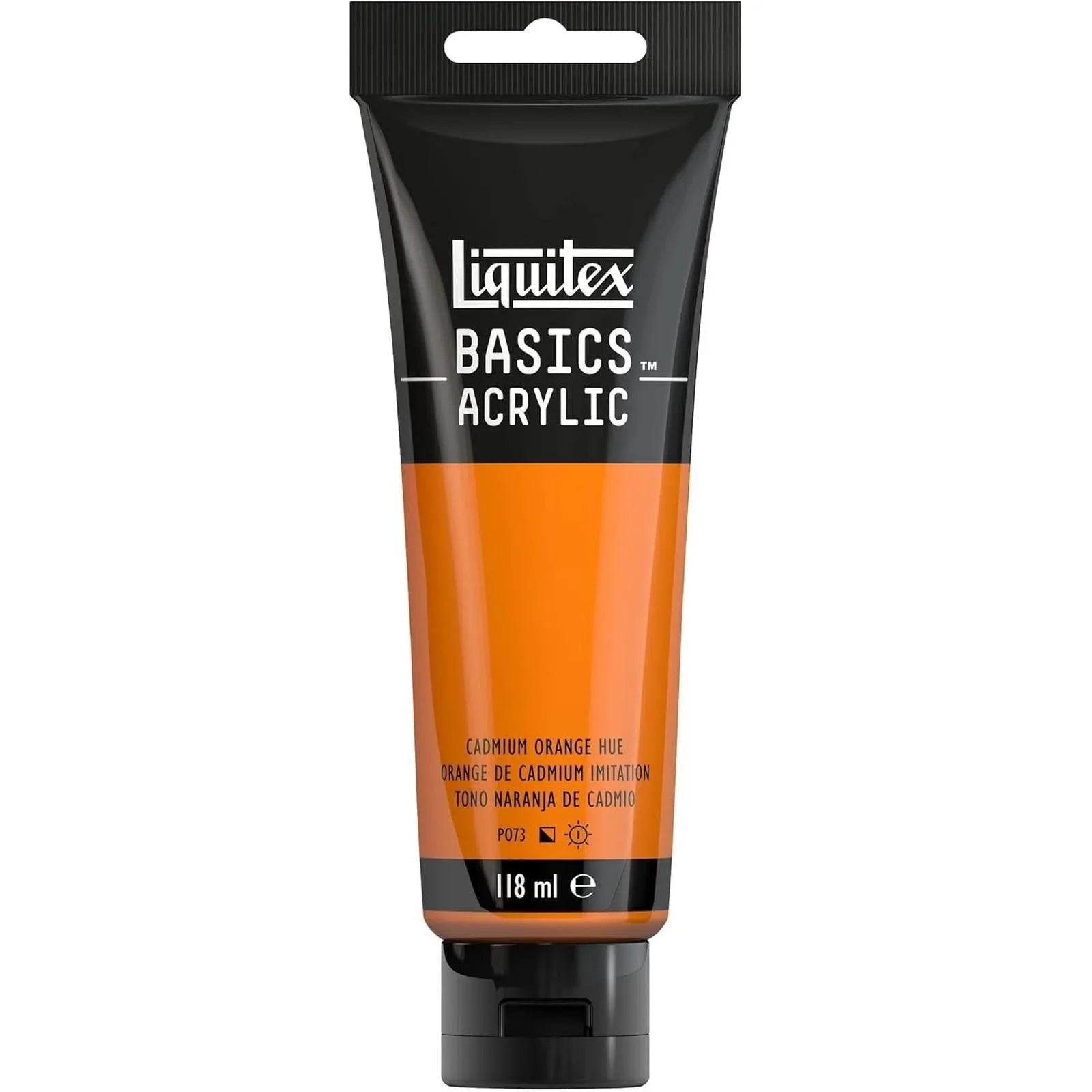 Basics Acrylic 118ml Orange de Cadmium Imitation - Librairie Oxford City