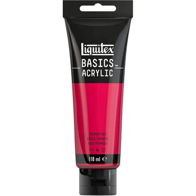 Basics Acrylic 118ml Rouge Primaire - Librairie Oxford City