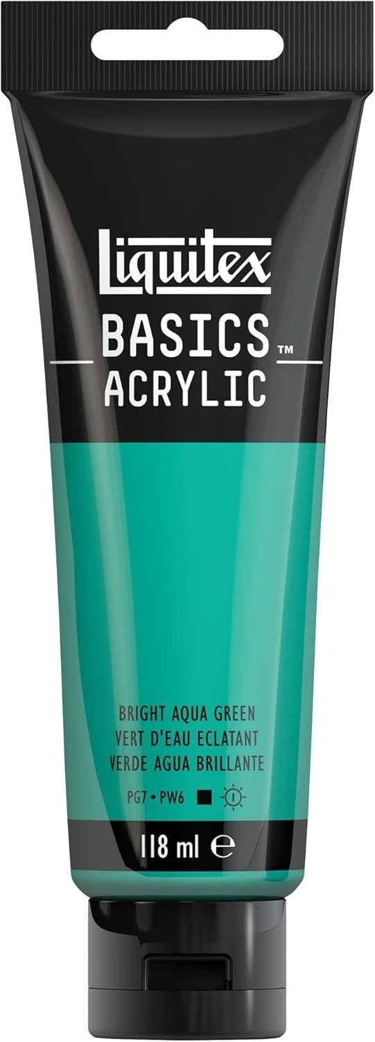 Basics Acrylic 118ml Vert d'Eau Éclatant - Librairie Oxford City