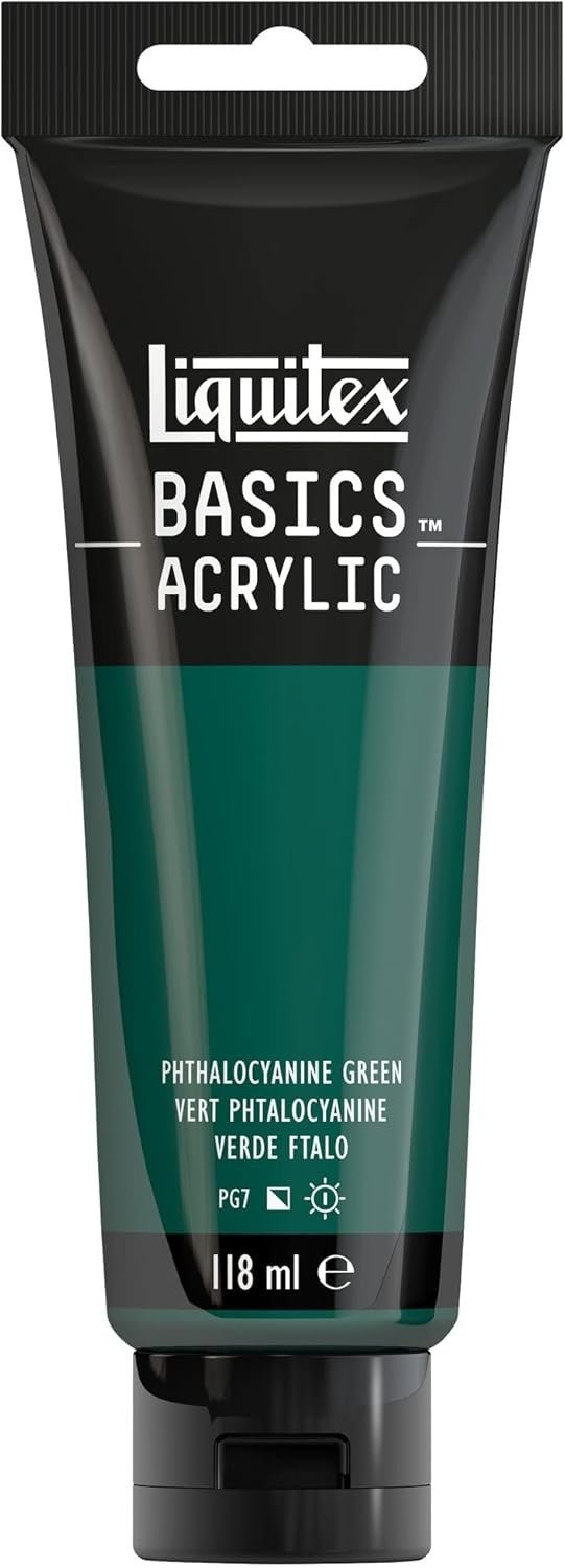Basics Acrylic 118ml Vert Phtalocyanine - Librairie Oxford City