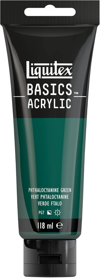 Basics Acrylic 118ml Vert Phtalocyanine - Librairie Oxford City