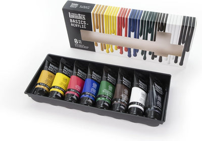 Basics Acrylic Paint / Set de 8x75ml🎨🖌️ - Librairie Oxford City