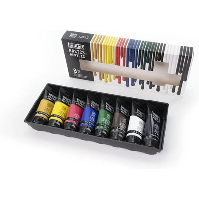 Basics Acrylic Paint / Set de 8x75ml🎨🖌️ - Librairie Oxford City