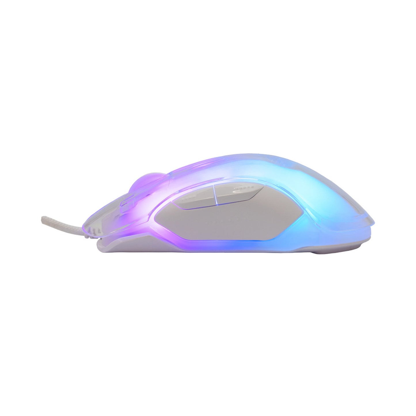 Optical USB Gaming Mouse 12800 Dpi 7 Keys LED Backlight RGB White, MORDRED - Librairie Oxford City