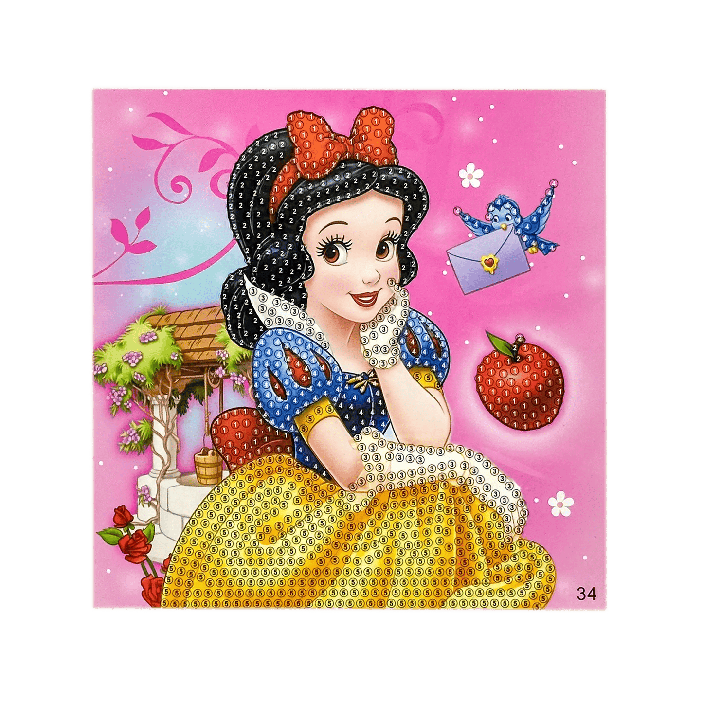 Kit Diamond Painting Enfant (15cm) – DIY Tableaux & Stickers Brillants ✨
