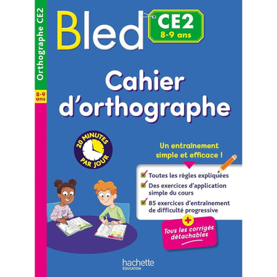Bled Cahier d'orthographe CE2 - Librairie Oxford City