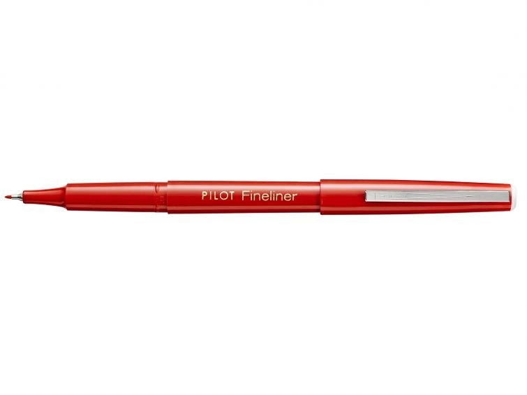 BLISTER 1 STYLO FINELINER ROUGE PILOT - Librairie Oxford City