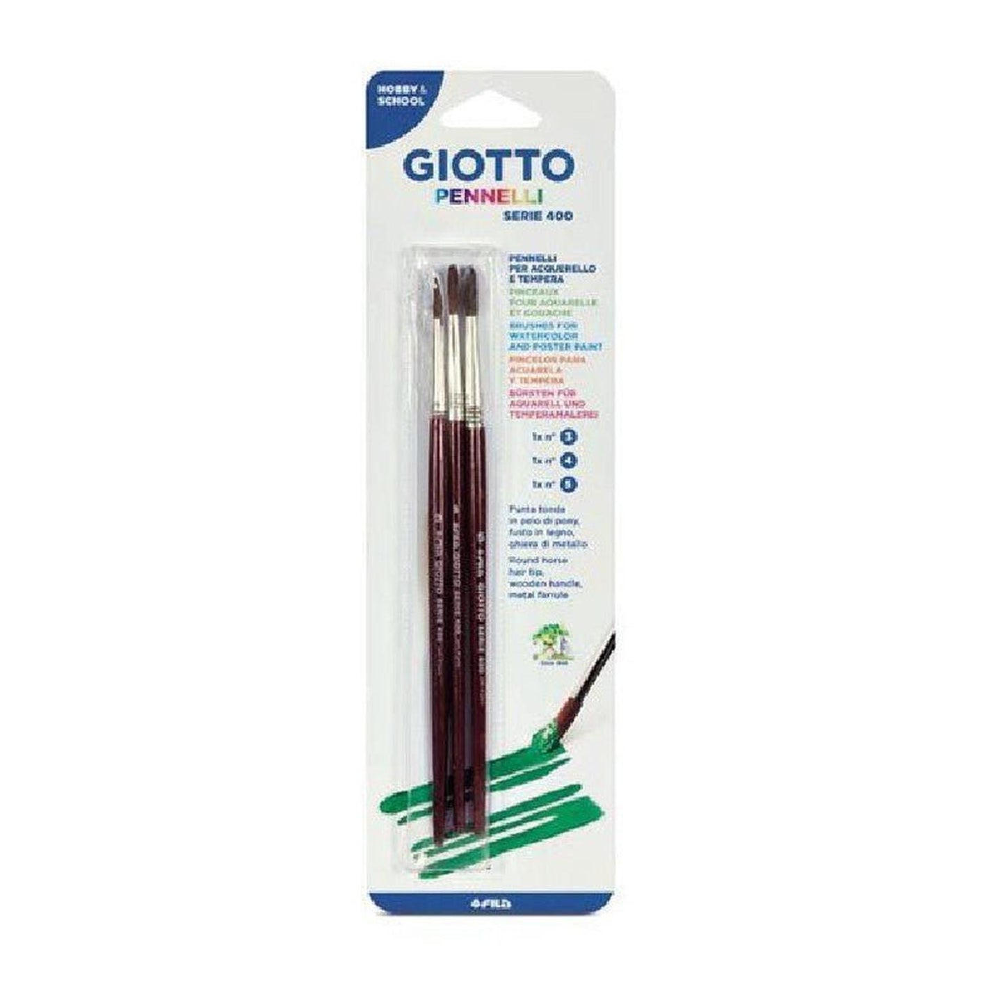 BLISTER 3 PINCEAUX 3 - 4 - 5 GIOTTO - Librairie Oxford City