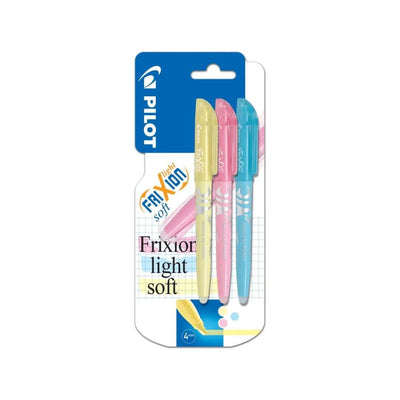 BLISTER 3 STYLO FRIXION LIGHT SOFT JAUNE /ROSE /BLEU PILOT - Librairie Oxford City
