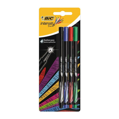 BLISTER 4 STYLO FEUTRE FINE INTENSITY BIC - Librairie Oxford City