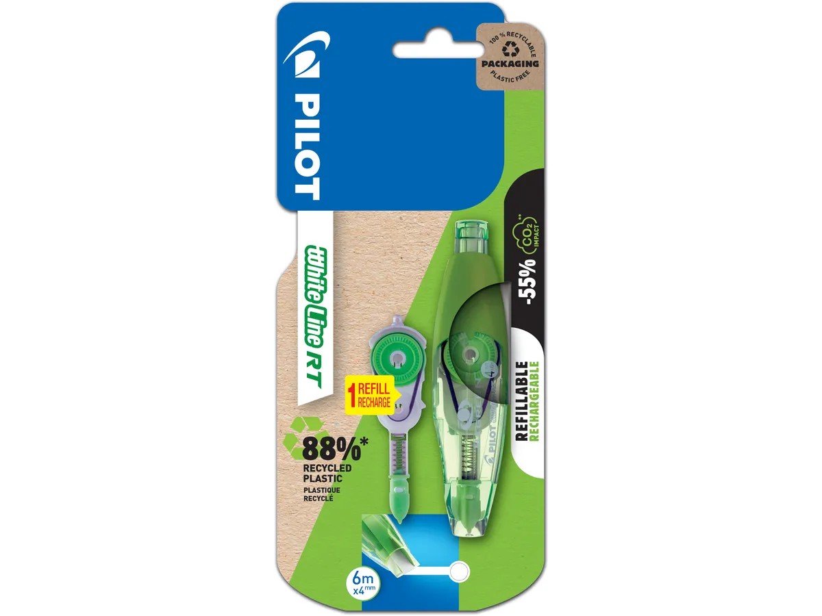 BLS CORRECTEUR A RUBAN WHITELINE RT + RECHARGE PILOT - Librairie Oxford City