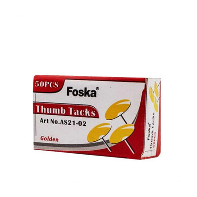 BOITE 50 PUNAISES DORES FOSKA AS21 - 02 - Librairie Oxford City