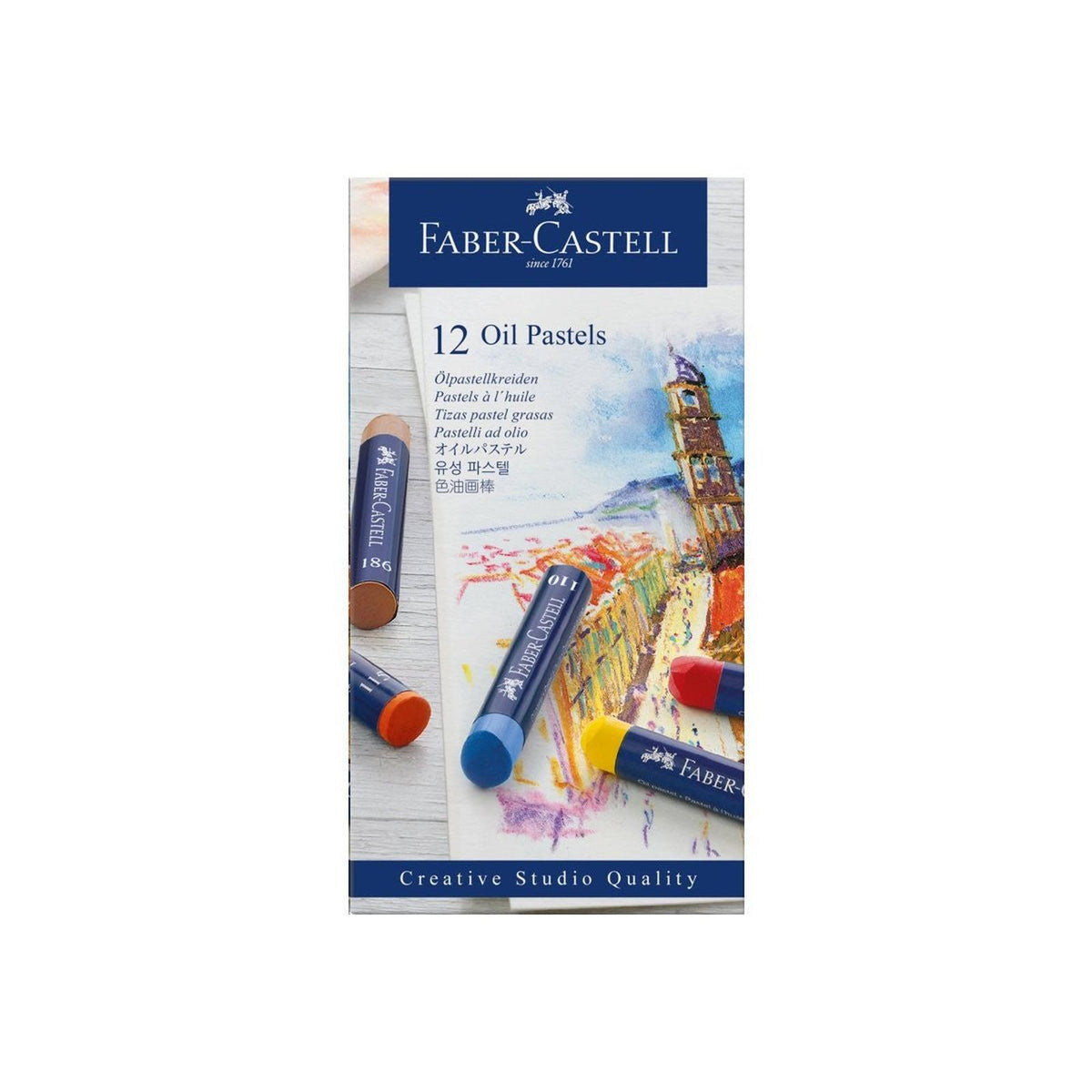 Boîte de 12 pastels à l'huile | Faber - Castell - Librairie Oxford City
