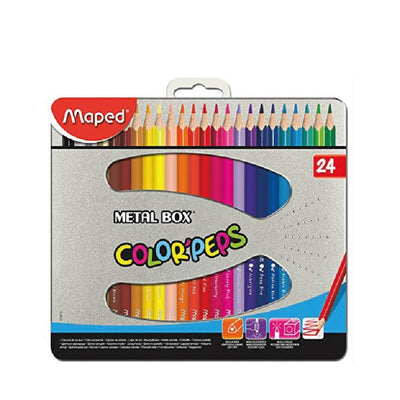 Boîte de 24 crayons de couleur - Librairie Oxford City