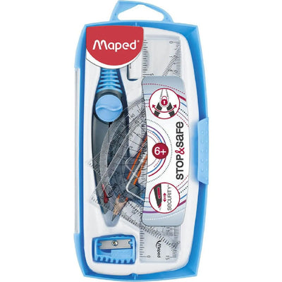 BOITE GEOMETRIE STOPSAFE 8PCE MAPED - Librairie Oxford City