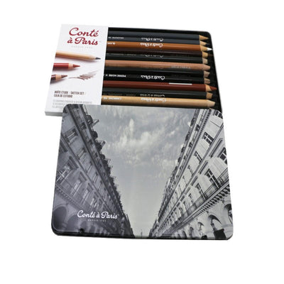 BOITE METAL ETUDE 12 CRAYONS - Librairie Oxford City