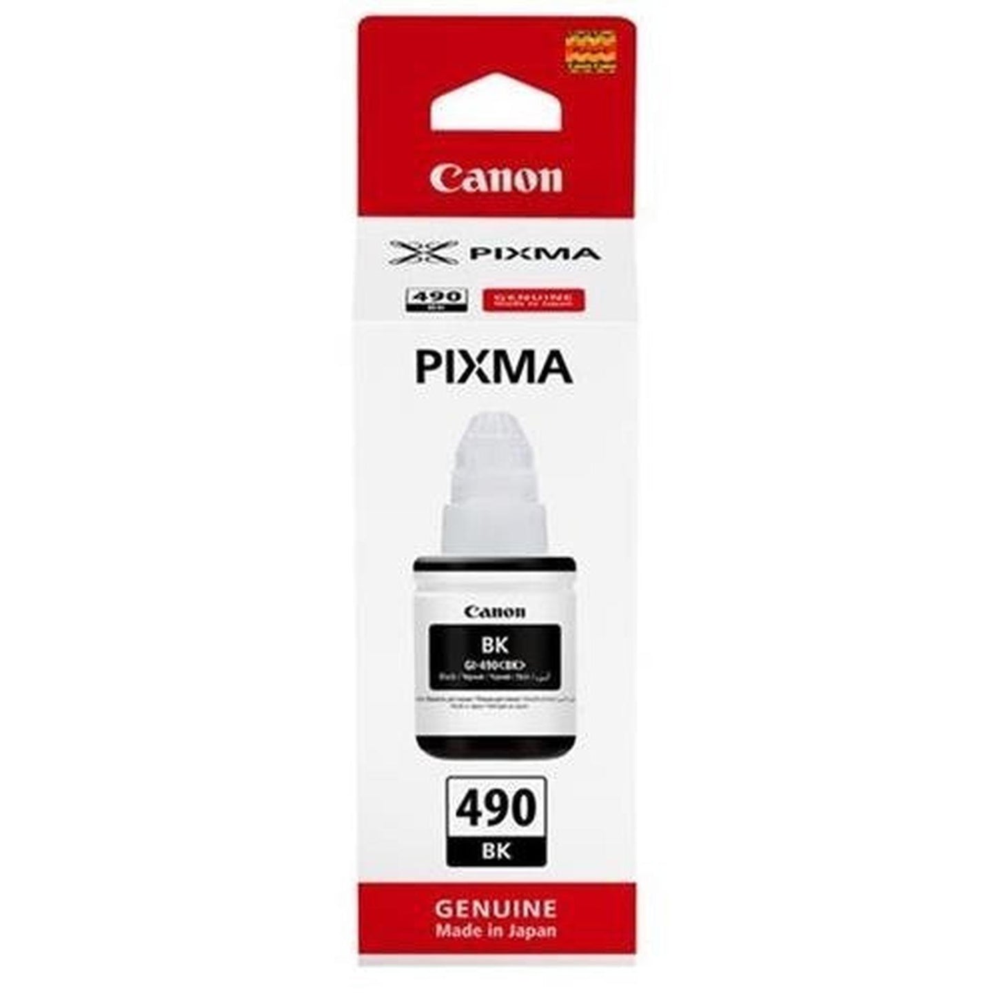 Bouteille D'Encre NOIR Originale CANON GI 490C - 135ml - Librairie Oxford City