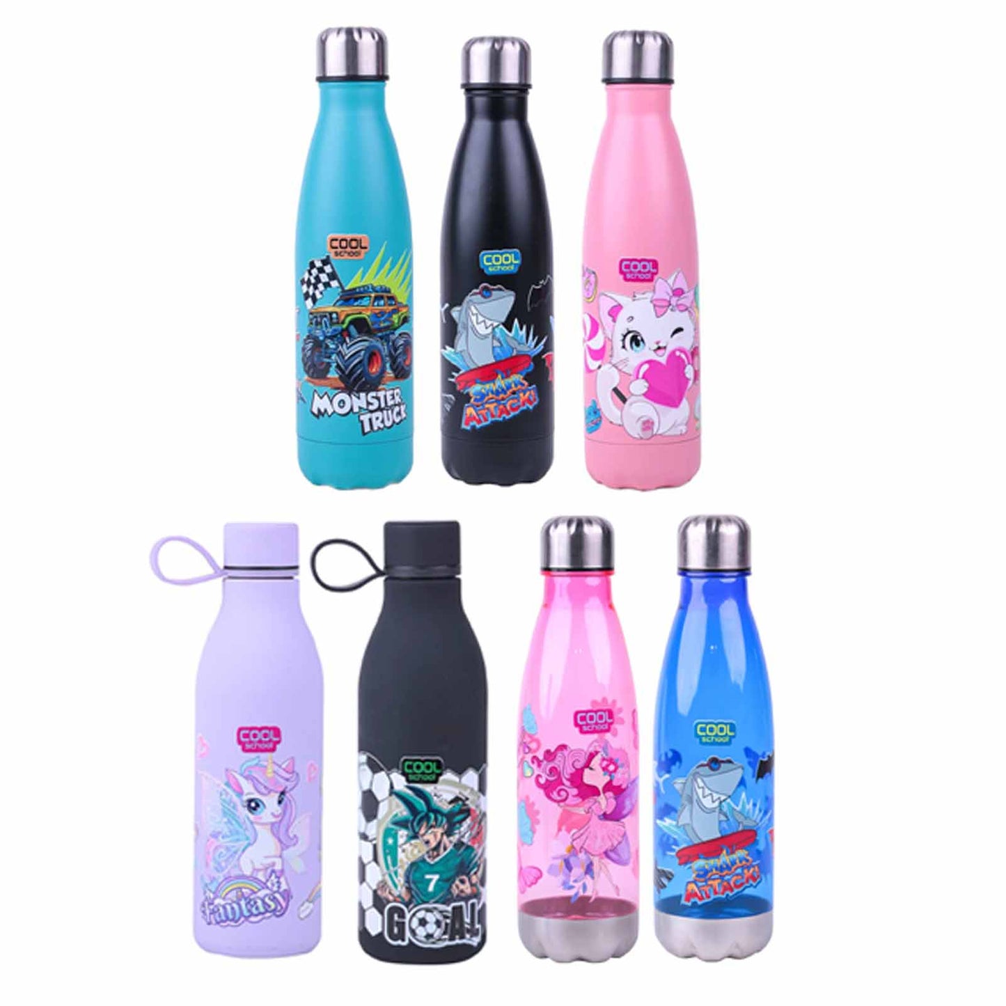 Bouteiile D'eau Inox / Plastique - Cool School