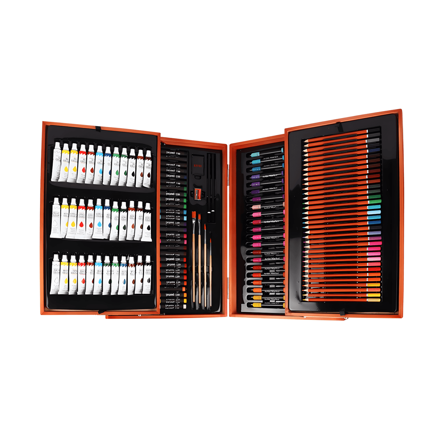 Coffret Dessin & Peinture Complet en Bois – Set Artistique 174 Pièces - Librairie Oxford City