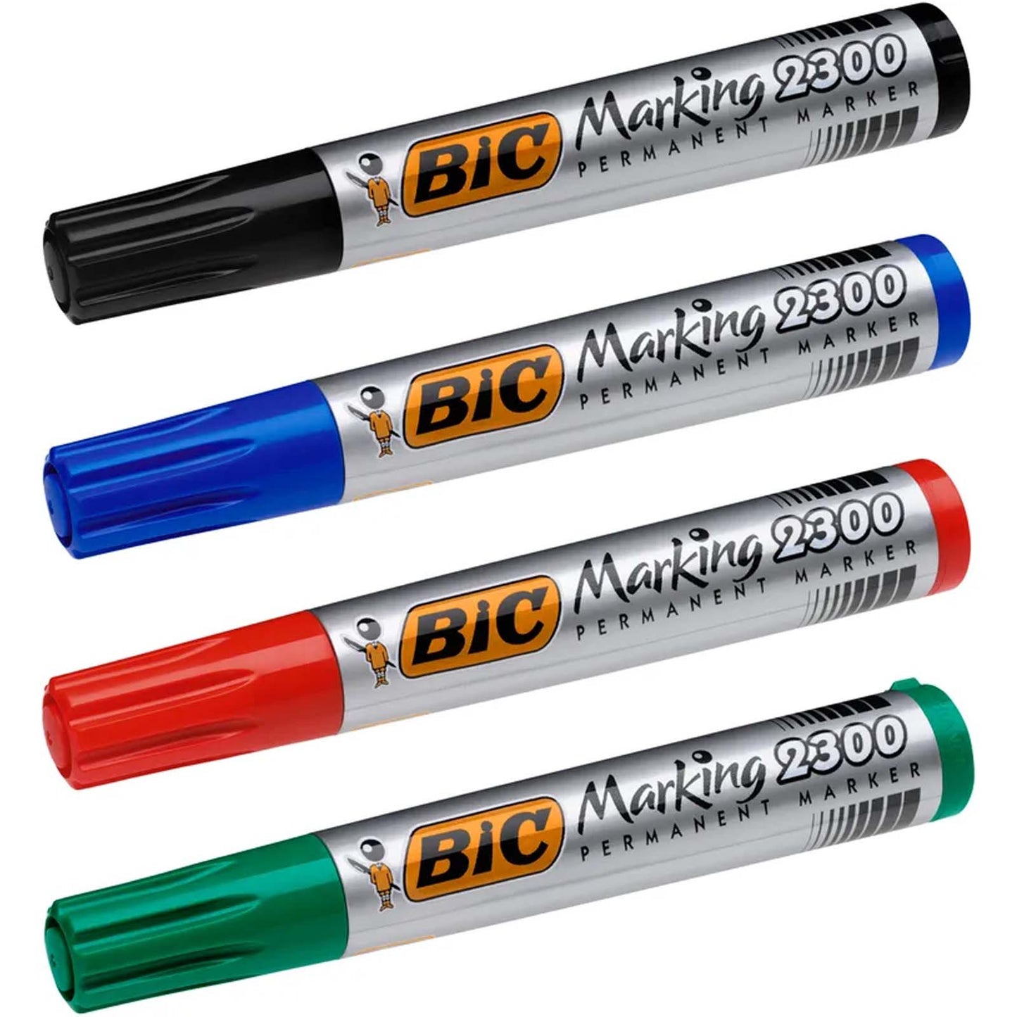  4 stylo BIC Marking 2300 marqueur permanent emballage boîte 4 couleurs