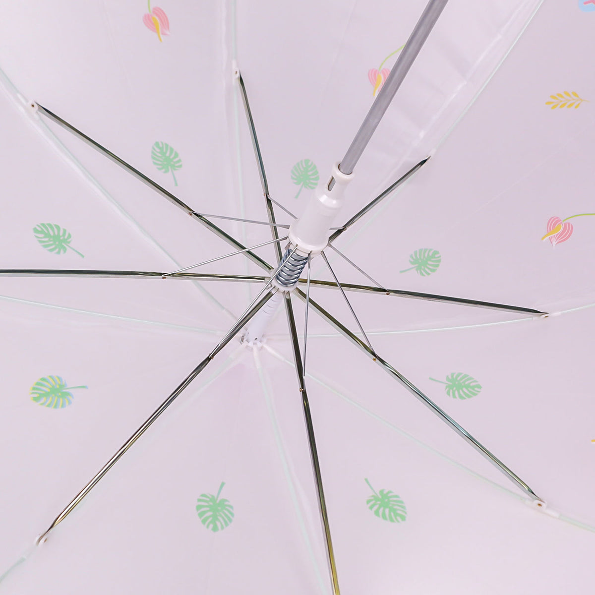 Parapluie Enfant Transparent à Imprimés — Manche Courbé