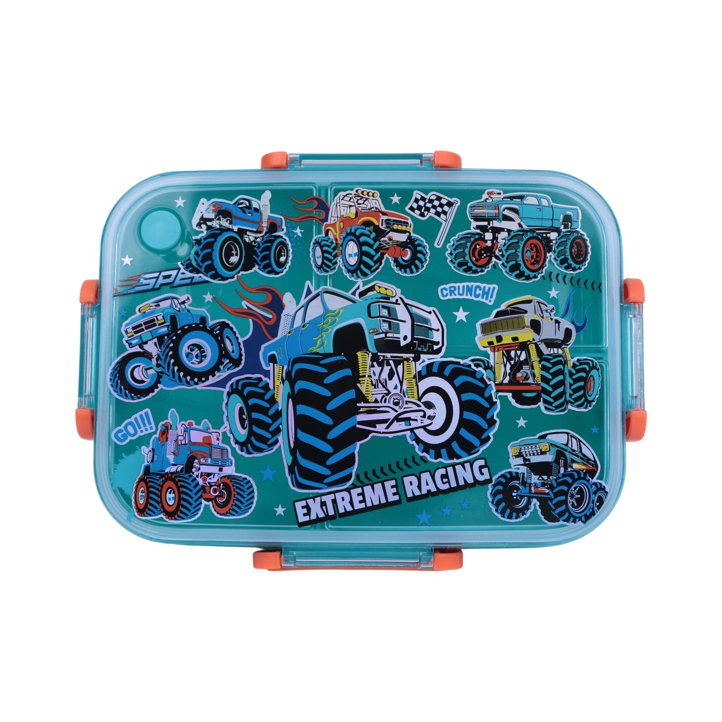 Boîte à Repas Monster Trucks — Fermetures Clip
