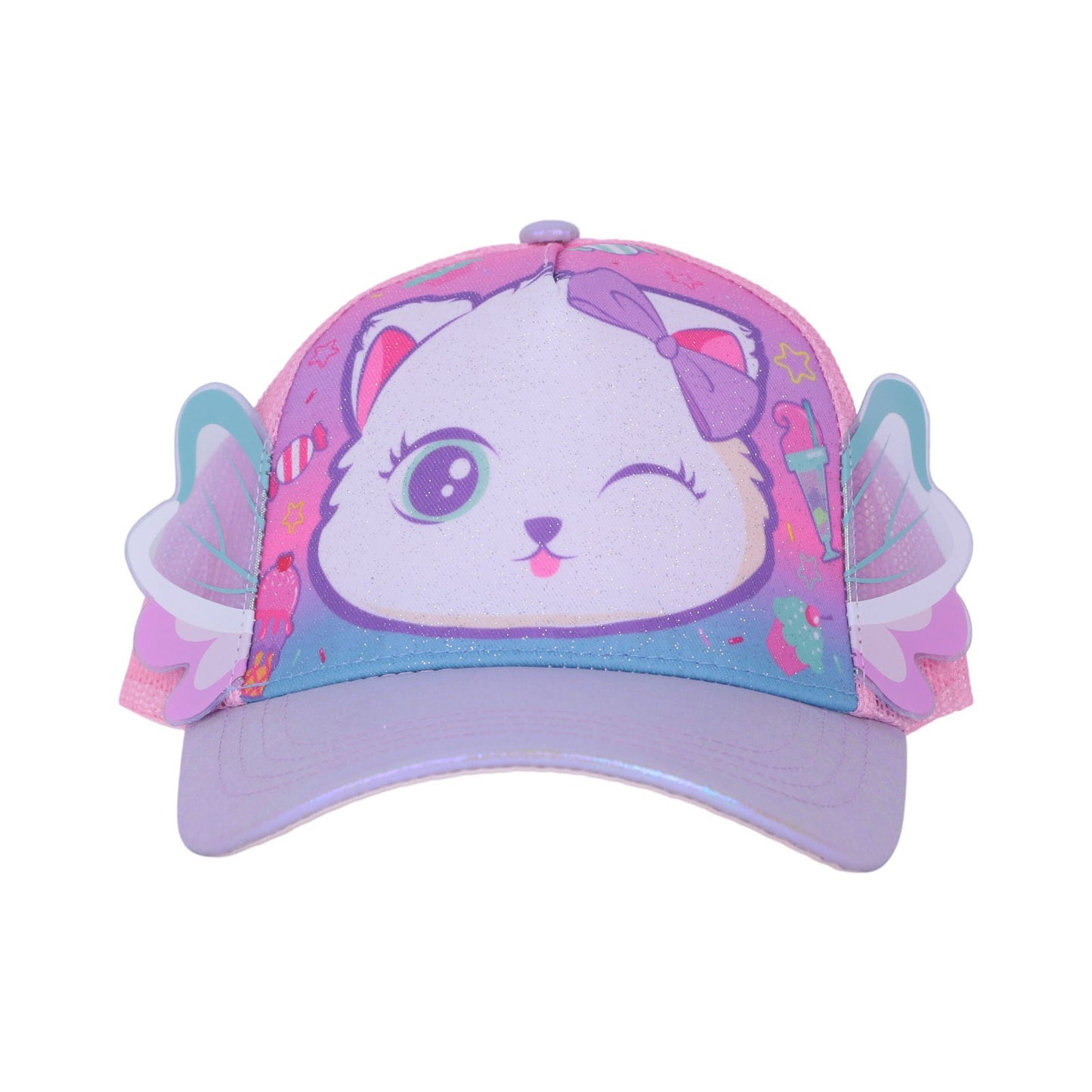 Casquette Enfant Vest — Visage de Chat avec Oreilles en Relief