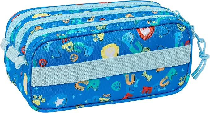 Trousse Safta Paw Patrol 3 Compartiments — Bleu/Rouge