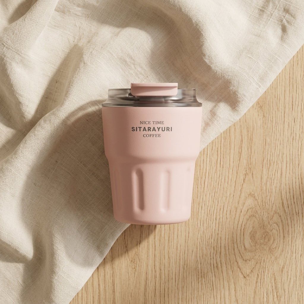 Tumbler Inox Sitarayuri Coffee – Tasse Isotherme à Emporter avec Dragonne | Oxford City - Librairie Oxford City