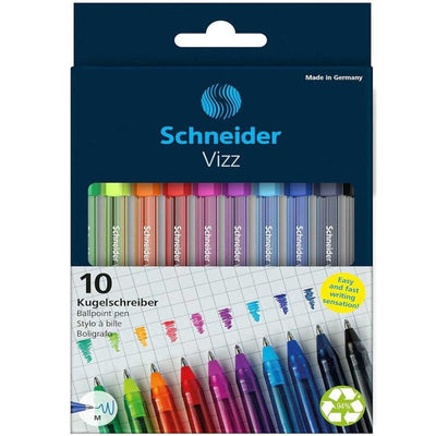 Set De 10 Stylos à Billes Vizz, M - Schneider - Librairie Oxford City