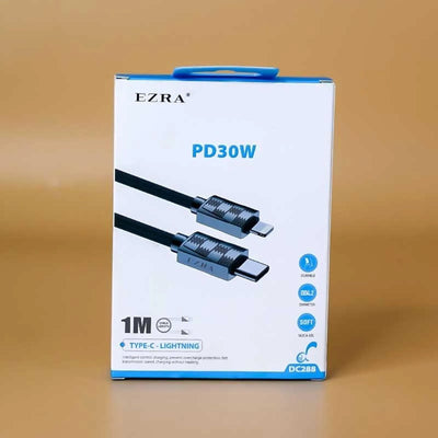 Câble de charge USB - C vers Lightning EZRA PD30W - Librairie Oxford City