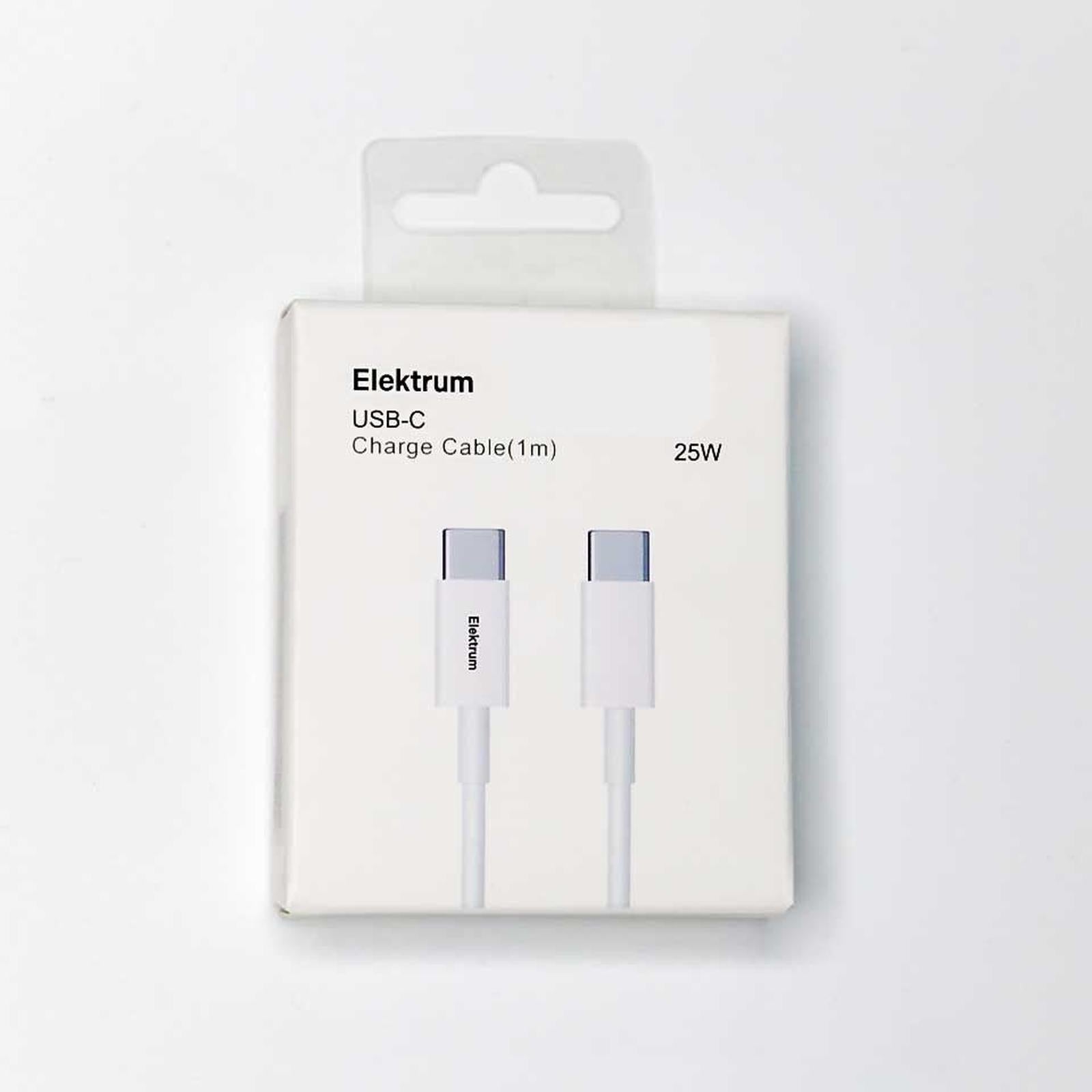 Câble USB - C 25W (1m) Elektrum - Librairie Oxford City