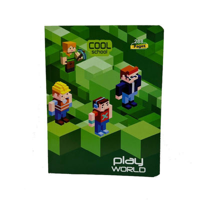 Cahier Cool school - 288 pages - Play World - Librairie Oxford City