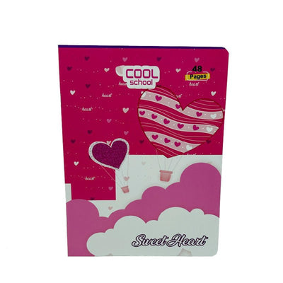 Cahier Cool school - 48 pages - Sweetheart - Minecraft - Police - Foot - Tinker - Butterfly - Librairie Oxford City