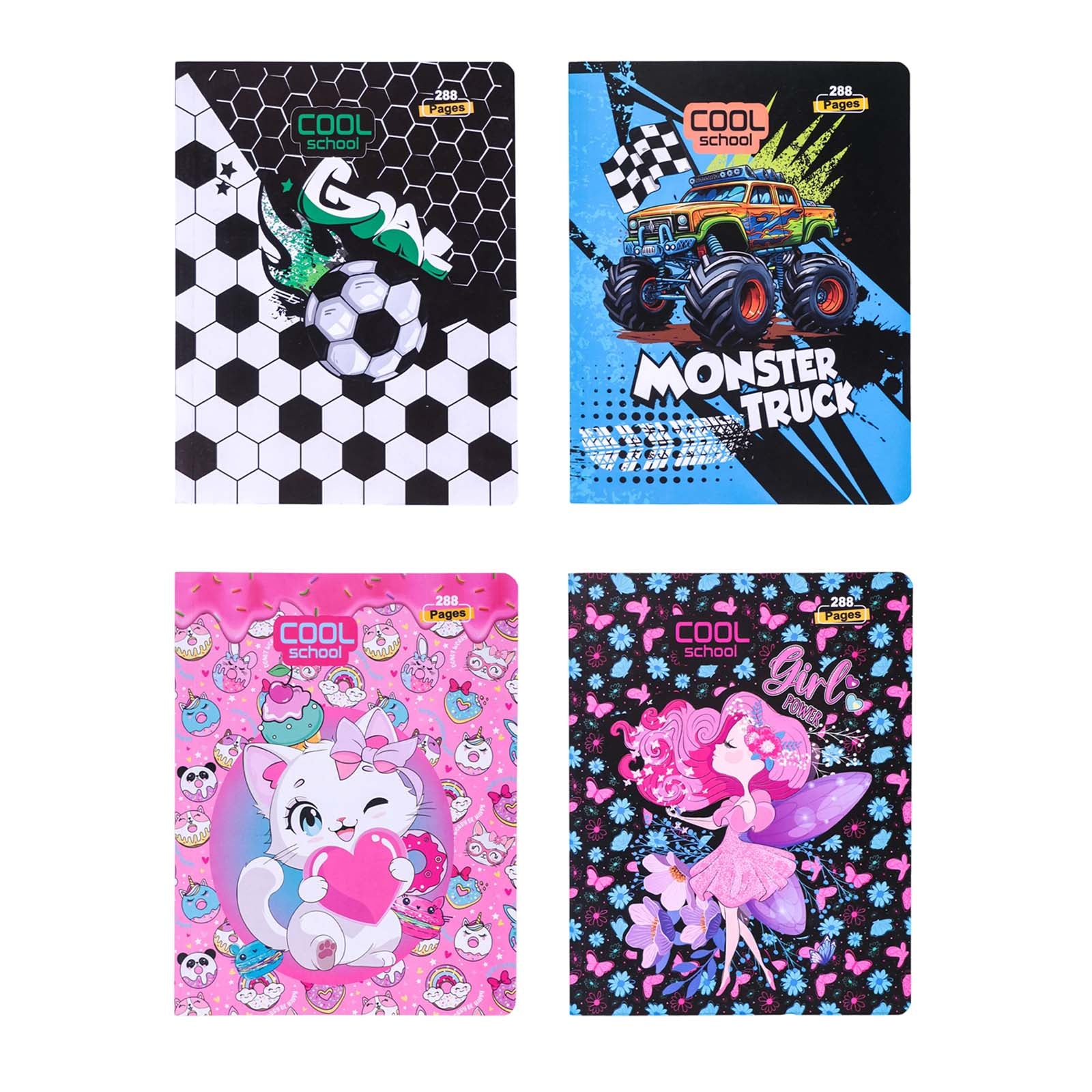 CAHIER PM 288P SUPER COOL SCHOOL - Librairie Oxford City