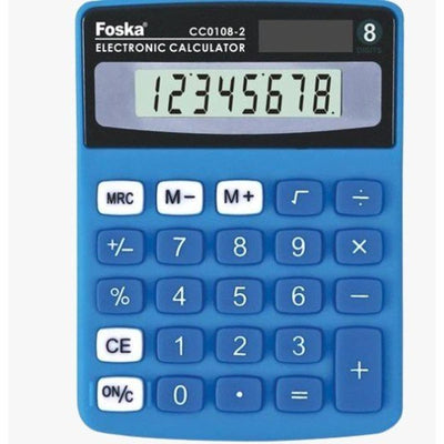 Calculatrice 8D REF CC0108 - 2 FOSKA - Librairie Oxford City