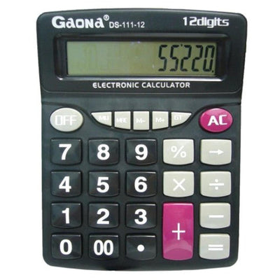 CALCULATRICE GAONA 12DGT GM REF ds - 111 - 12 - Librairie Oxford City