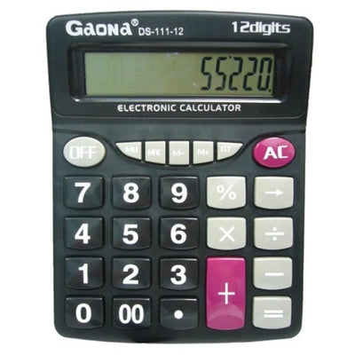 CALCULATRICE GAONA 12DGT GM REF ds - 111 - 12 - Librairie Oxford City