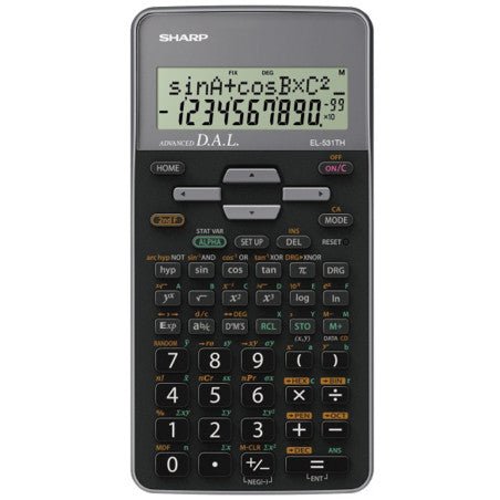 Calculatrice Scientifique SHARP EL - 531THB - WH - Librairie Oxford City