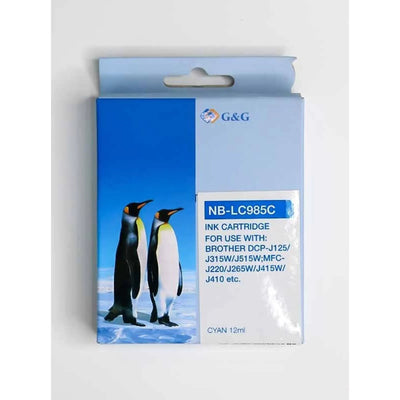 Cartouche Encre Cyan 12ml Brother NB - LC985C - Librairie Oxford City