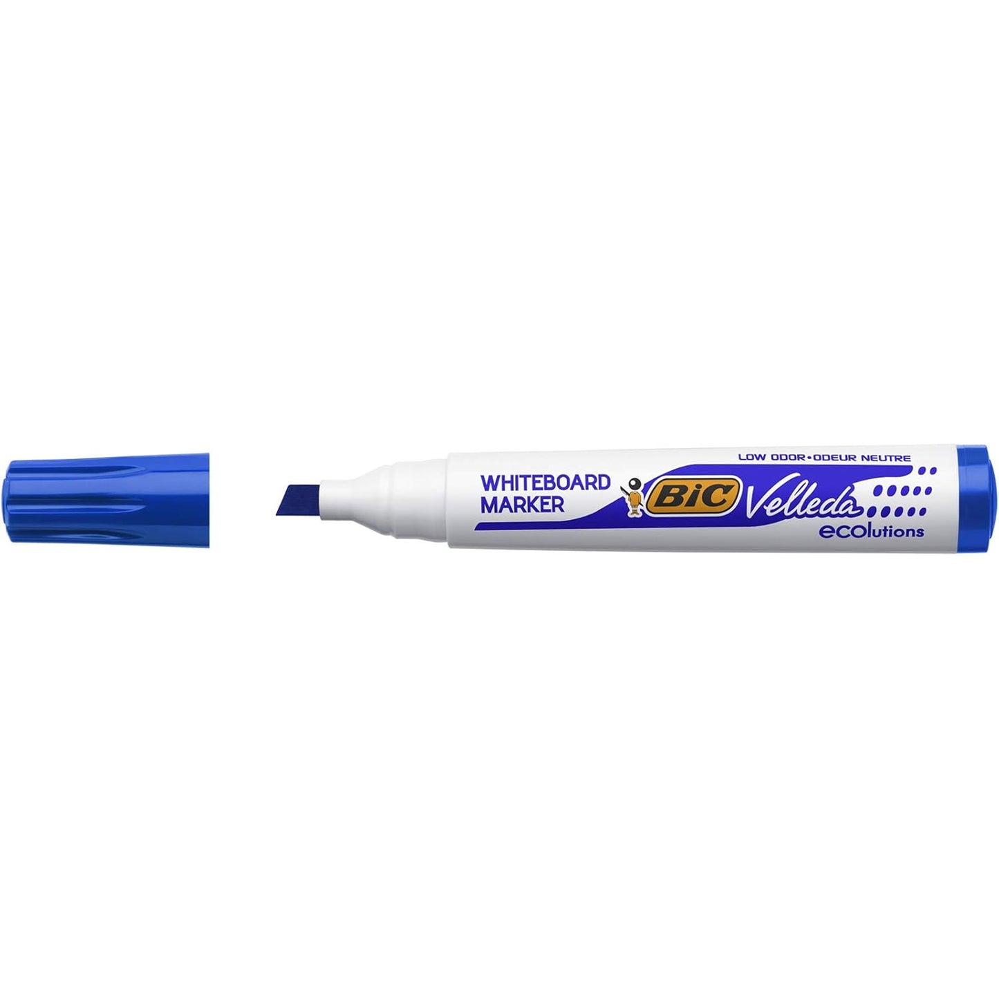 Marqueurs pour tableau blanc effaçables à sec BIC Velleda 1751 ECOlutions, pointe biseautée moyenne - Librairie Oxford City