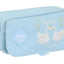 Trousse scolaire Safta Glowlab 3 compartiments bleu blanc jaune