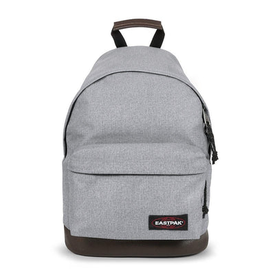 Sac à dos Eastpak Wyoming en polyester gris, noir et marron avec poche frontale zippée