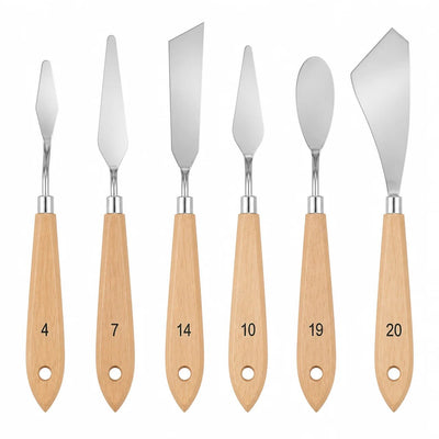 Set de 6 Outils de Sculpture — Manches Bois & Lames Inox - Librairie Oxford City
