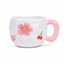 Mug en Céramique — Motif Floral Cerise