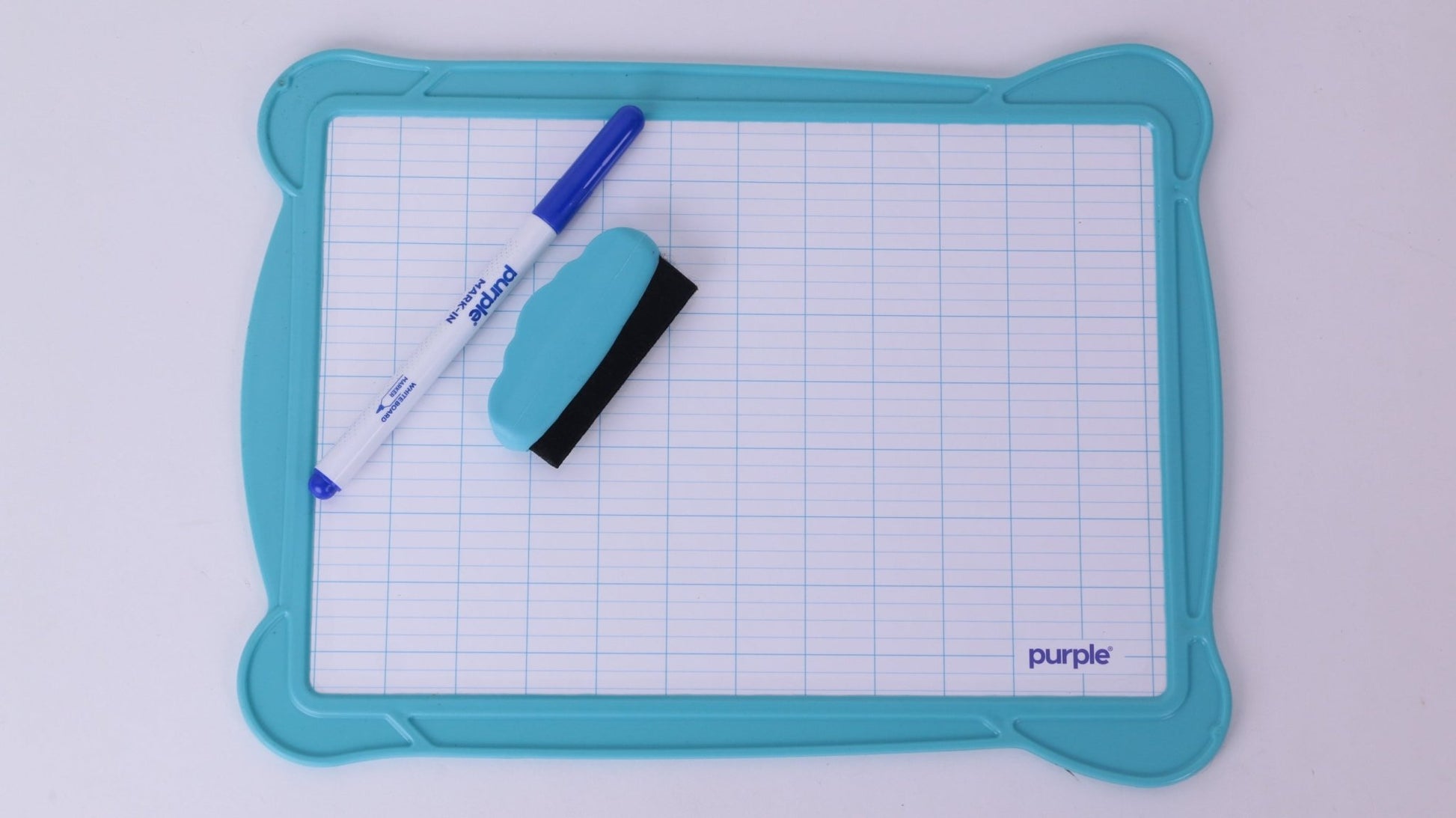 Ardoise Effaçable Purple avec Lignage Seyès — Pack Stylo + Brosse - Librairie Oxford City