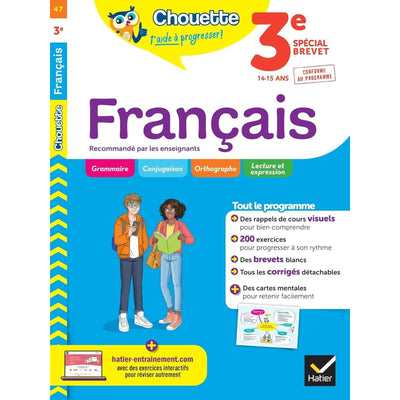 Chouette - Français 3e: cahier de révision et d'entraînement recommandé par les enseignants - Librairie Oxford City