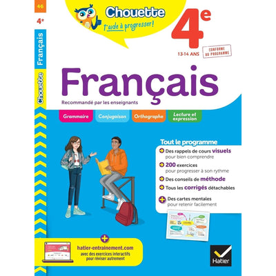 Chouette - French 4e: cahier de révision et d'entraînement recommandé par les enseignants - Librairie Oxford City