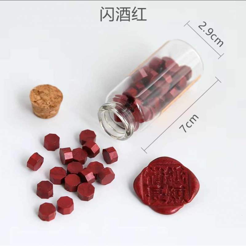 Perles de Cire à Cacheter – Flacon en Verre 7 cm 🔥 - Librairie Oxford City