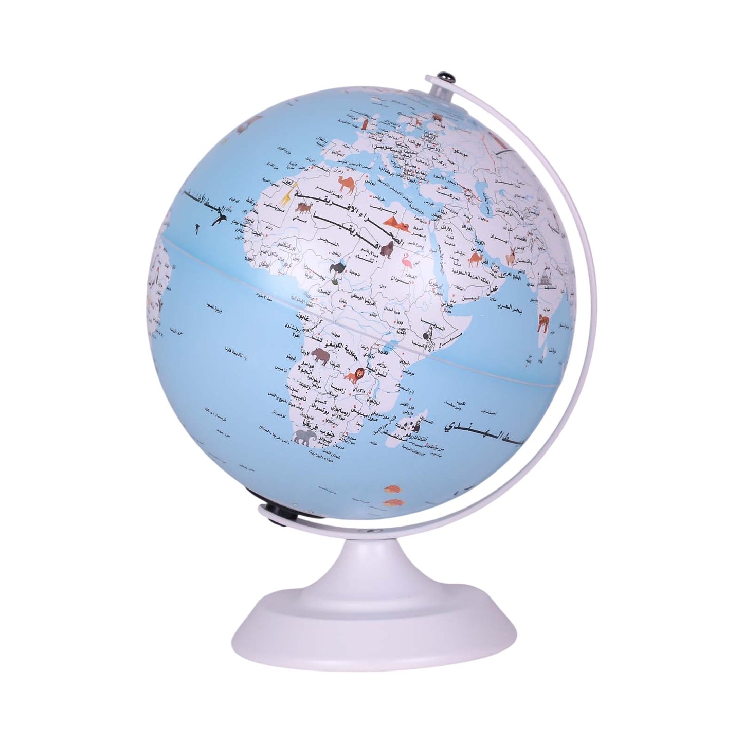 Globe Terrestre Lumineux 20 cm — Arabe - Librairie Oxford City